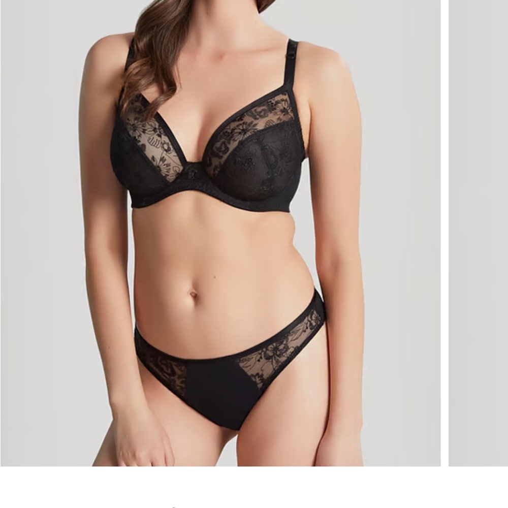 Panache Yasmin stretch lace plunge bra 32H